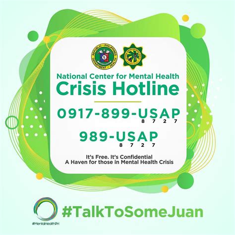 LAUNCH OF THE NCMH CRISIS HOTLINE .